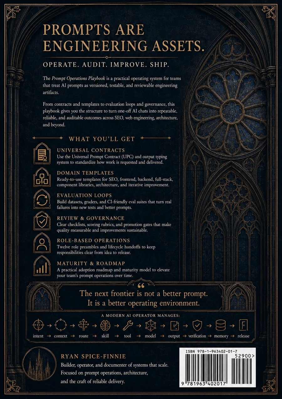 Prompt Operations Manual back cover